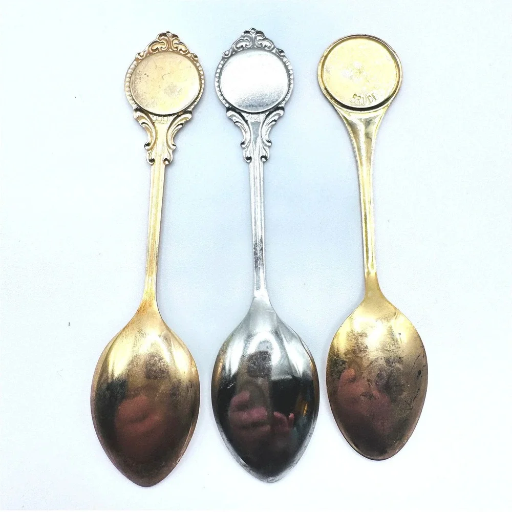 Vintage Great Smoky Mountains‎ Mabry Mill Virginia Souvenir Collector Spoons 3pc